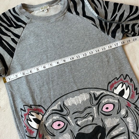 KENZO Kids Tiger Sweatshirt Dress Youth 14 Women’s Small - Picture 8 of 12